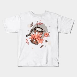 Drum and flowers Kids T-Shirt